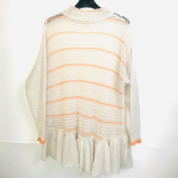 📌SOLD📌FREE PEOPLE TUNIC SWEATER IVORY - Picture 5 of 8